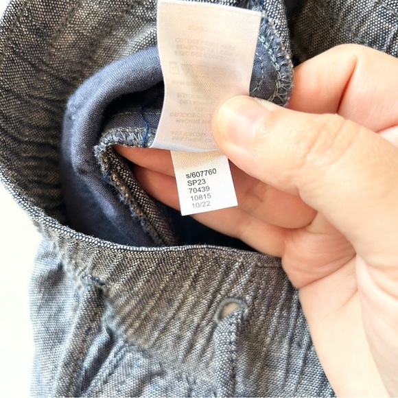 Ann Taylor Factory linen blend wide leg elastic waist drawstring trousers - Picture 6 of 6